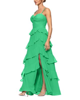 Chiffon Tiered Ruffled Dress - Exclusive 