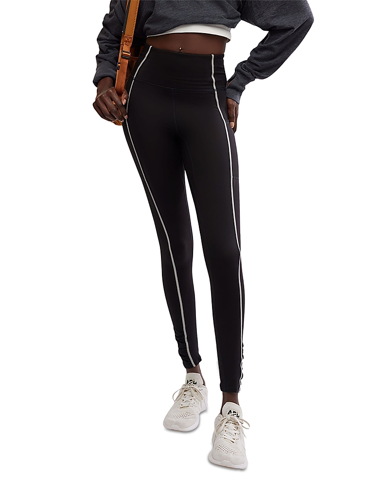 Free People You're A Peach Leggings In Black