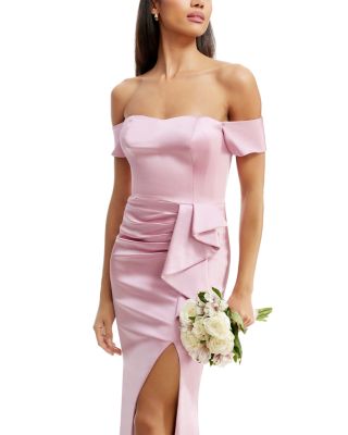 Gabrielle Off-the-Shoulder Gown