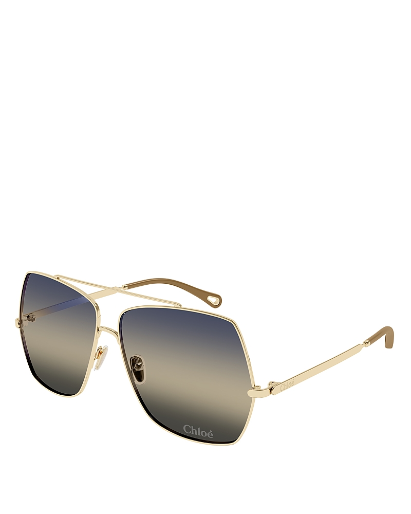 Chloe Aly Fashion Show Squared Sunglasses, 62mm