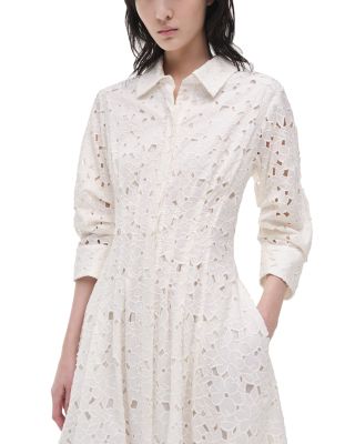 Jazz Eyelet Midi Shirtdress