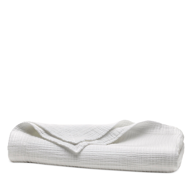 Boll & Branch Dream Throw Blanket In White