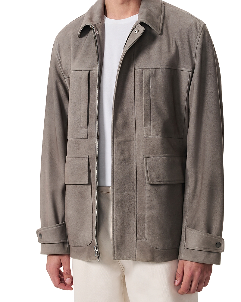 Rag & Bone Pace Suede Chore Jacket In Desert