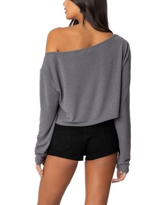 Cropped Off Shoulder Top