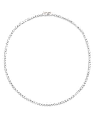 Shashi Bezel Tennis Necklace, 15