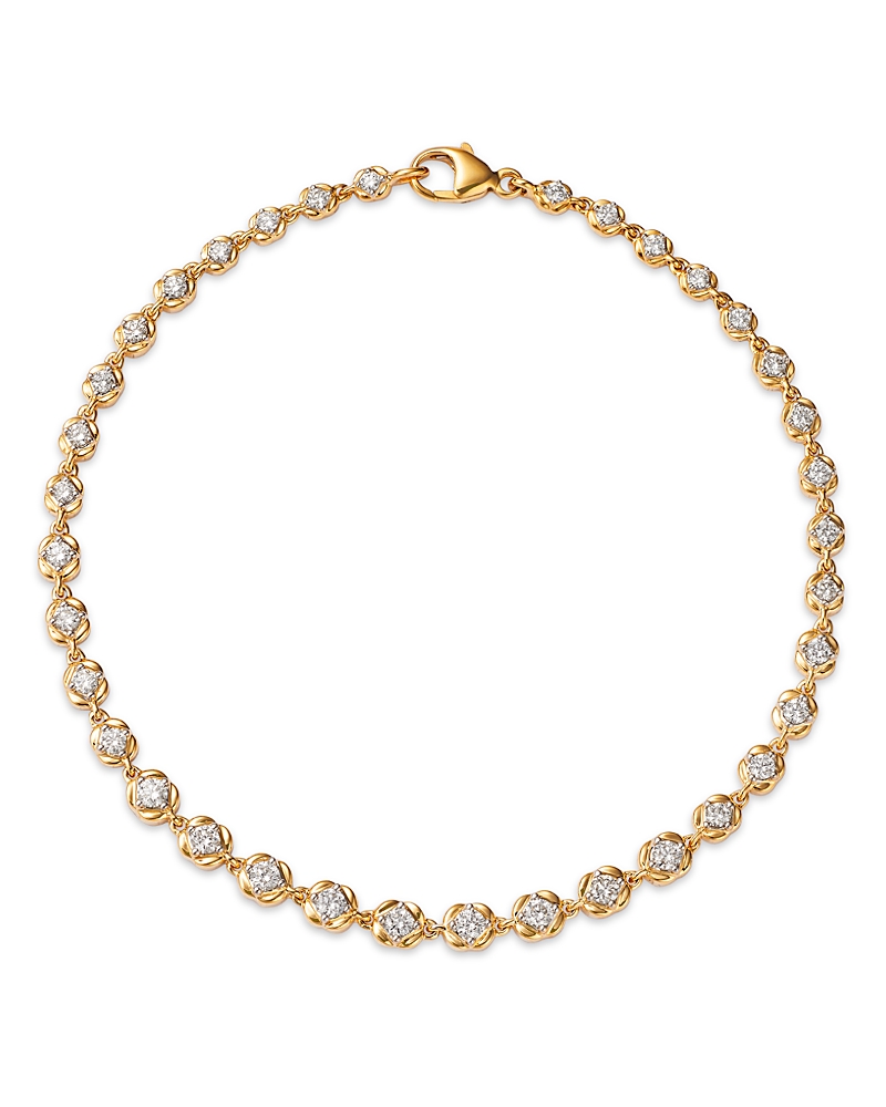 Bloomingdale's Fine Collection Diamond Link Tennis Bracelet in 14K Yellow Gold, 1.0 tcw