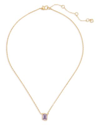 Molten Glass Solitaire Pendant Necklace, 16-19"