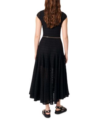 maje beaded crochet maxi dress Beaded crochet maxi dress White For Women
