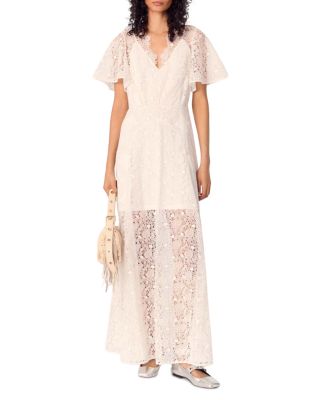 Floral Guipure Maxi Dress