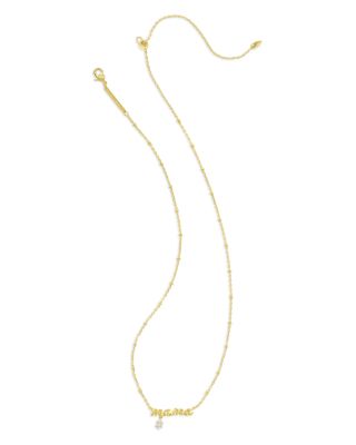 Mama Crystal Short Pendant Necklace, 19"