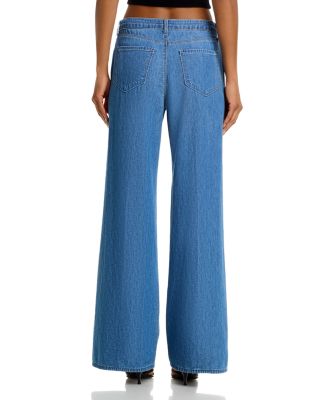 Alicent High Rise Sneaker Wide Leg Jeans in Stokes