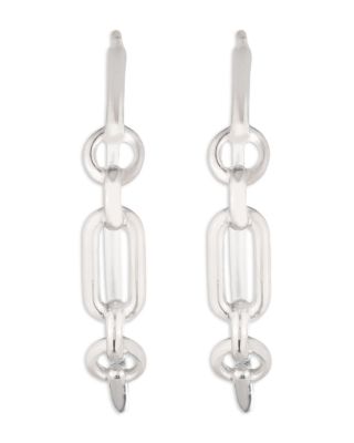 Ralph Lauren - Link Hoop Earrings in Sterling Silver
