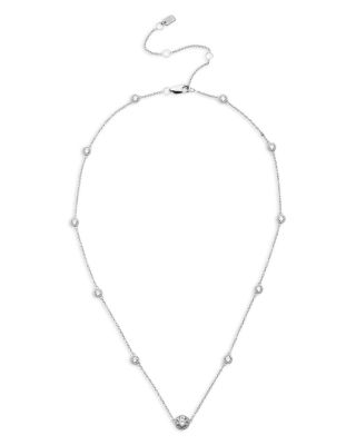 Ralph Lauren - Cubic Zirconia Station Collar Necklace in Sterling Silver, 16"-19"