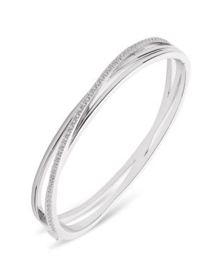 Ralph Lauren - Pav&eacute; Crisscross Bangle Bracelet in Sterling Silver