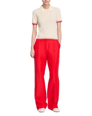 Polo Collar Knit Top