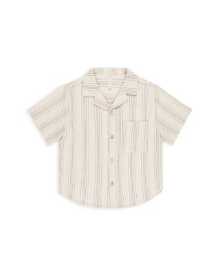 Rylee + Cru - Boys' Striped Linen Camp Shirt - Little Kid
