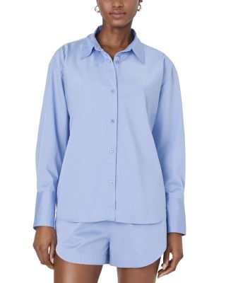Alexis Diagonal Yoke Button Front Top