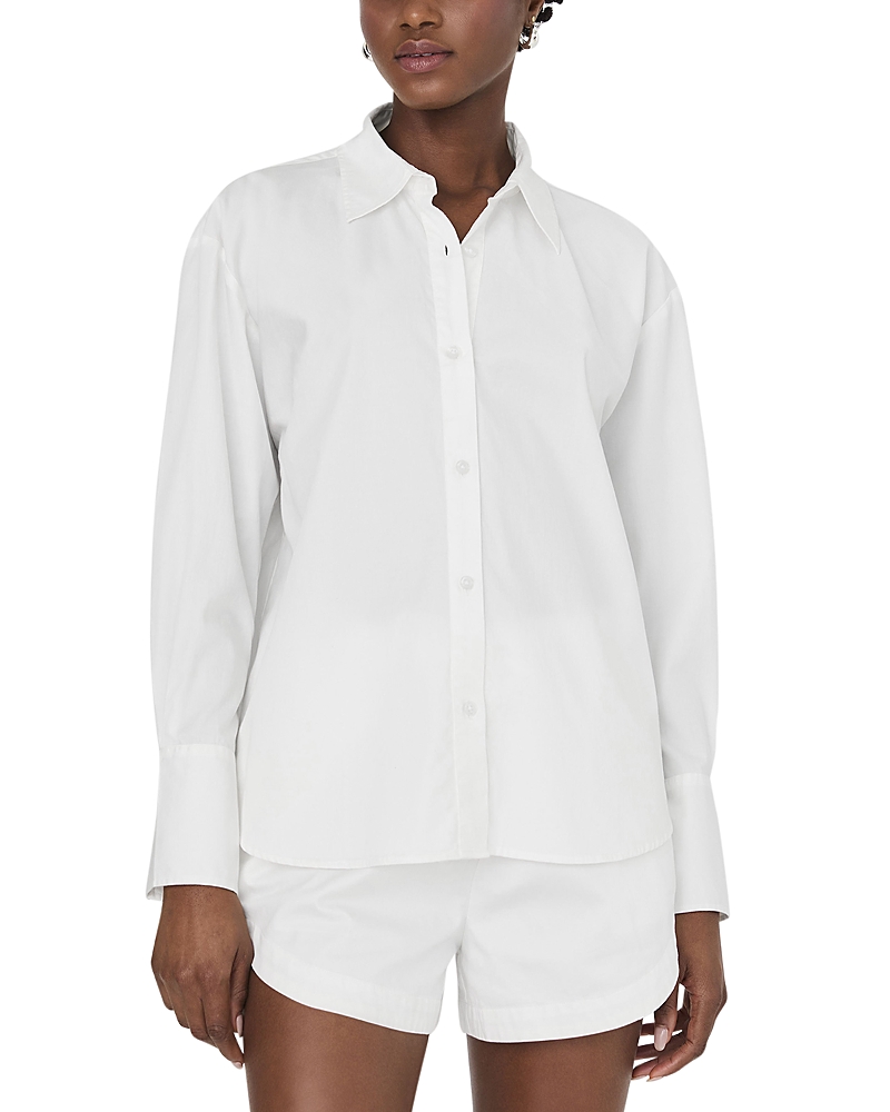 French Connection Alexis Diagonal Yoke Button Front Top