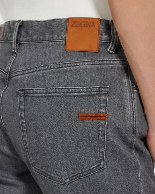 Roccia Slim Fit Stone Washed Jeans in Gray