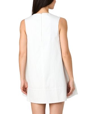 Pinstripe Sleeveless Shift Dress