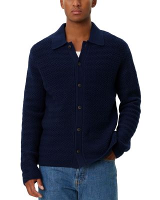 Les Deux - Finnegan Textured Knit Wool Shirt