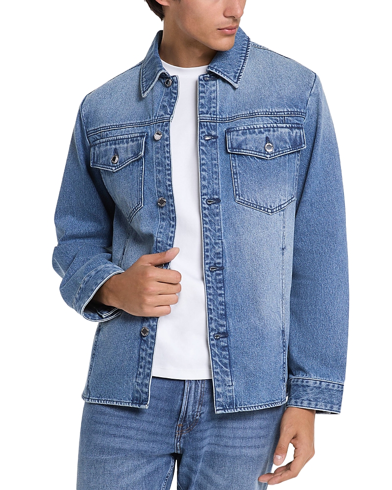 Michael Kors Denim Shirt Jacket In Union Wash