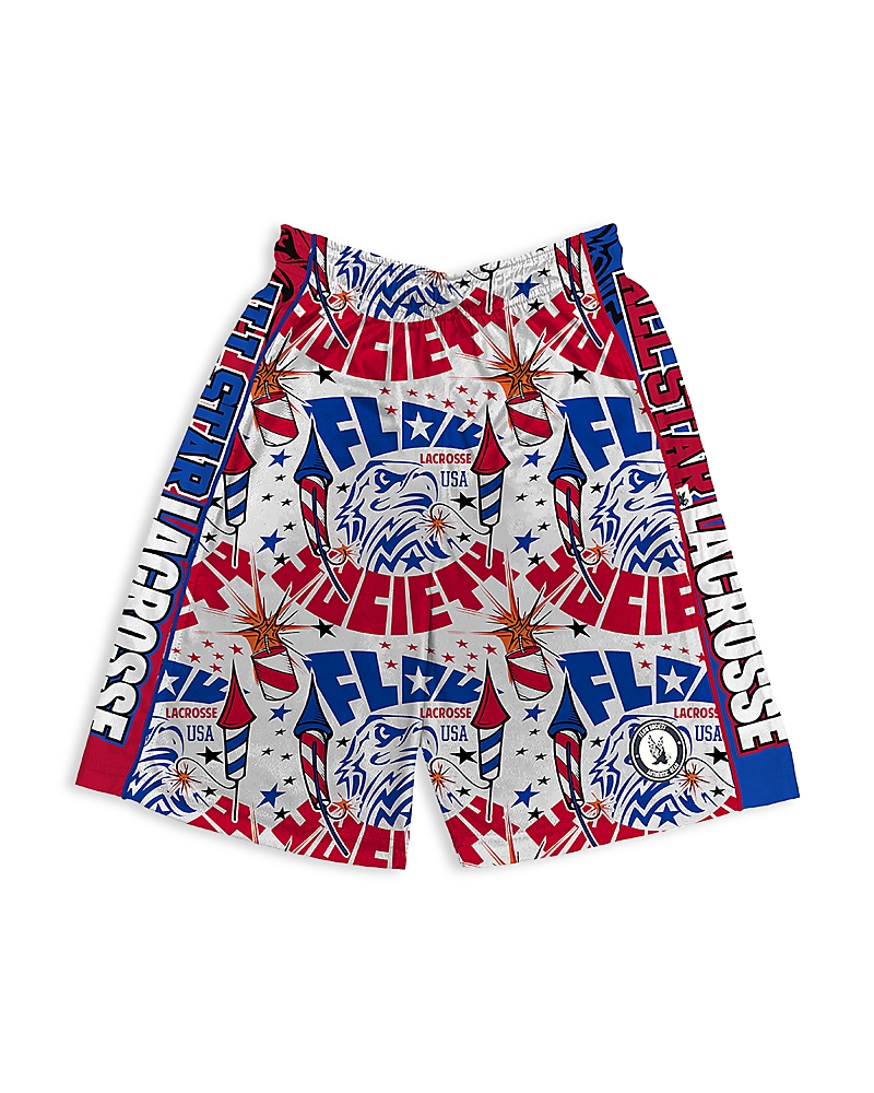 Shop Flow Society Boys' Kaboom Shorts - Big Kid In Red/white