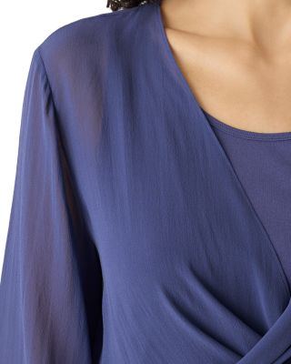 Sheer Silk Georgette Silk Wrap Jacket