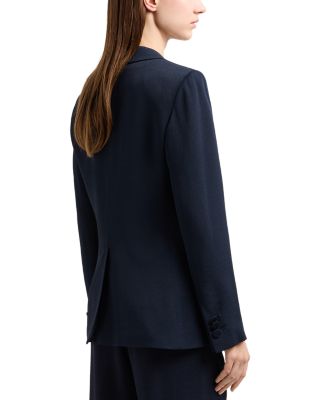 Single Breasted Tonal Chevron Blazer