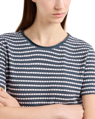 Honeycomb Jacquard Jersey Top