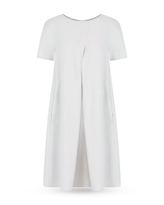 Pleat Front Techno Cady Dress