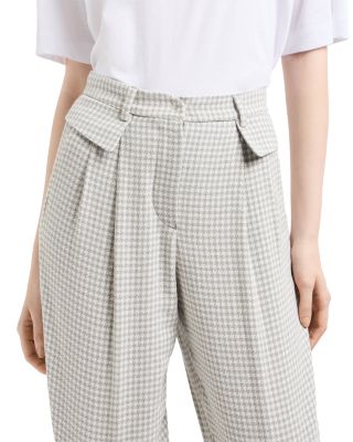 Houndstooth Pied de Poule Jacquard Pants