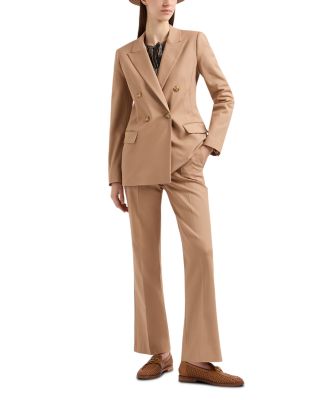 Stretch Cotton Double Breasted Blazer