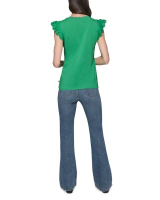 Sleeveless Ruffled Top 