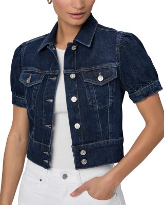 PAIGE Kendra Puff Sleeve Denim Jacket | Bloomingdale's