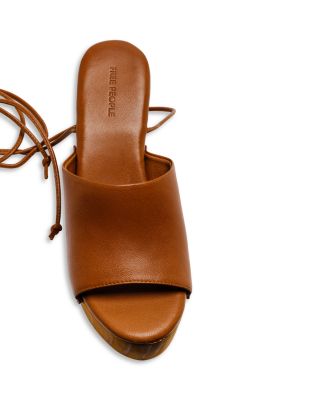 Women's Front Row Ankle Tie Clogs