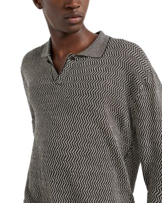 Linen Blend Polo Sweater