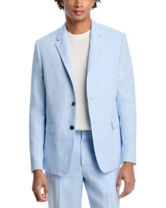 THEORY Mens Chambers Blue Single Breasted, Slim Fit Suit Separate Blazer Jacket main image 1
