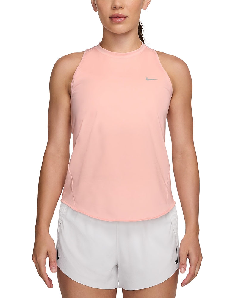 Nike Swift Dri-fit Short Sleeve Running Top In Pink