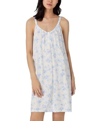 Ralph Lauren - Double Strap Button V-Neck Short Gown