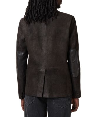 Survey Layered Leather Blazer