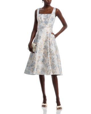 Brocade Midi Dress - Exclusive
