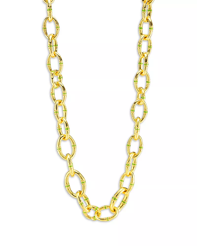 Capucine De Wulf Bangkok Bamboo Link Necklace, 18