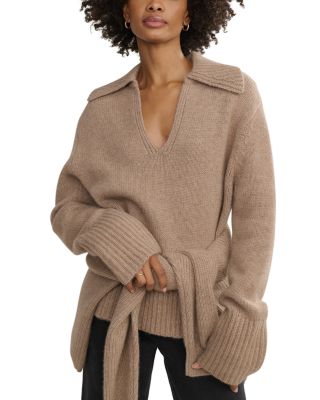 Phoebe Cashmere Polo Sweater 