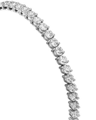 Certified Diamond Tennis Bracelet in 14K White Gold, 6.0 tcw