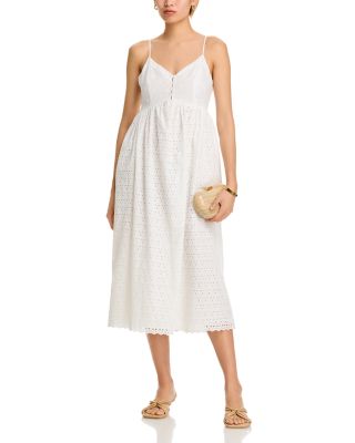 Eyelet V-Neck Dress - Exclusive