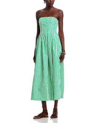 Strapless Striped Maxi Dress - Exclusive