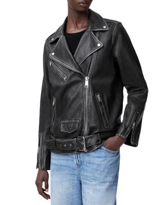 Billie Leather Oversized Biker Jacket