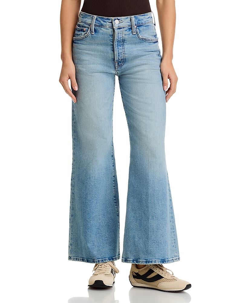 Mother Lil Tomcat Roller High Rise Jeans In I Confess In Blue