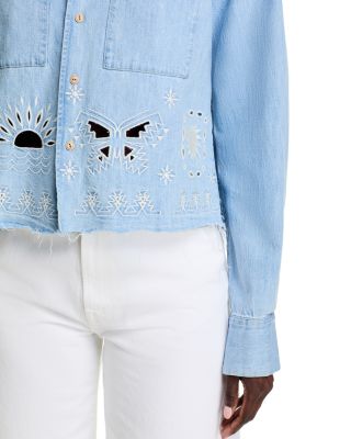 The Roomie Double Frenchie Crop Shirt